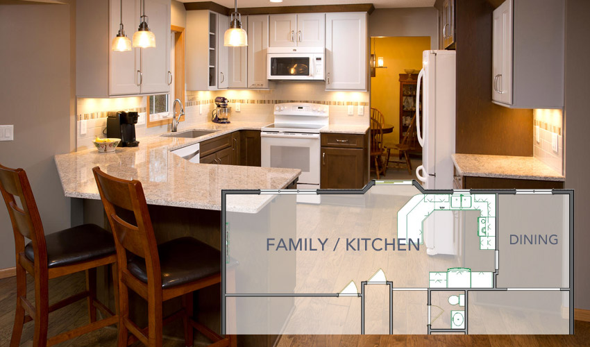After full kitchen remodel and blueprint