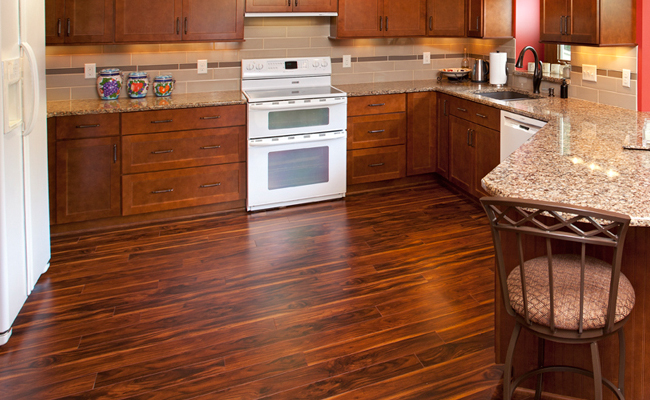 wood flooring in kitchen