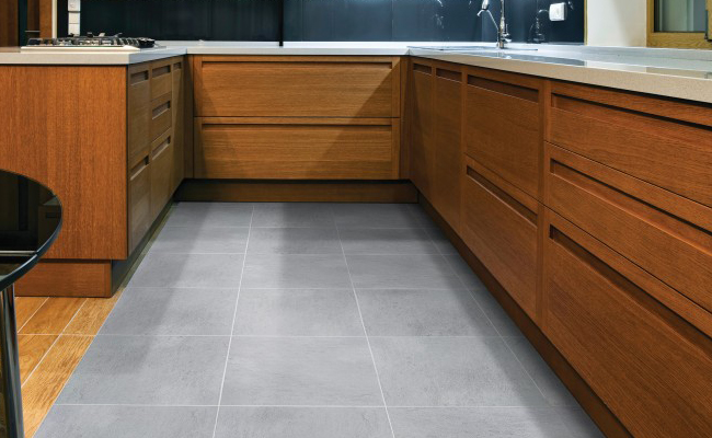laminate flooring with wood cabinets