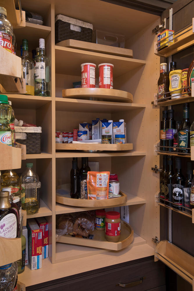 interior of a super pantry - a pantry with multiple storage options to maximize space